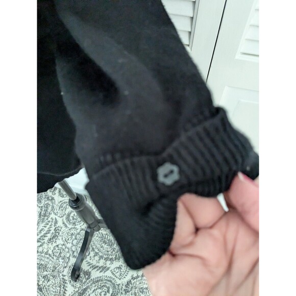 RED Brand Sweater Women's 2X Black V Neck Cardigan 3D Flowers Leopard Chiffon - Picture 6 of 13